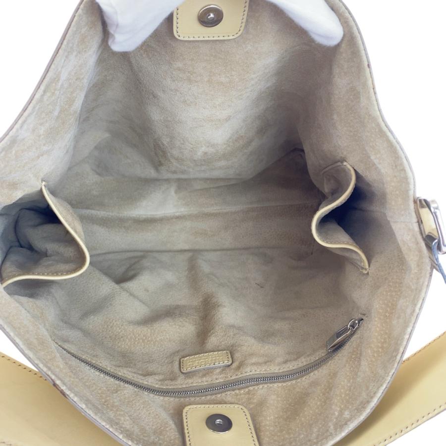 美品 HIROFU ヒロフ ベージュ クリーム シルバー金具 レザー 2007601 ショルダーバッグ レディース 505489 | HIROFU | 08