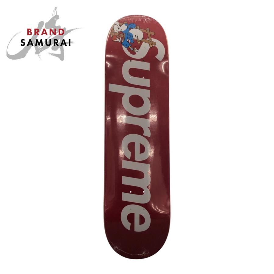新品未使用 Supreme シュプリーム Smurfs Skateboard ロゴ レッド マルチカラー ウッド スポーツ用品 スケートボード メンズ 505562 【中古】 Supreme（シュプリーム） 新品未使用 Smurfs Skateboard ロゴ レッド