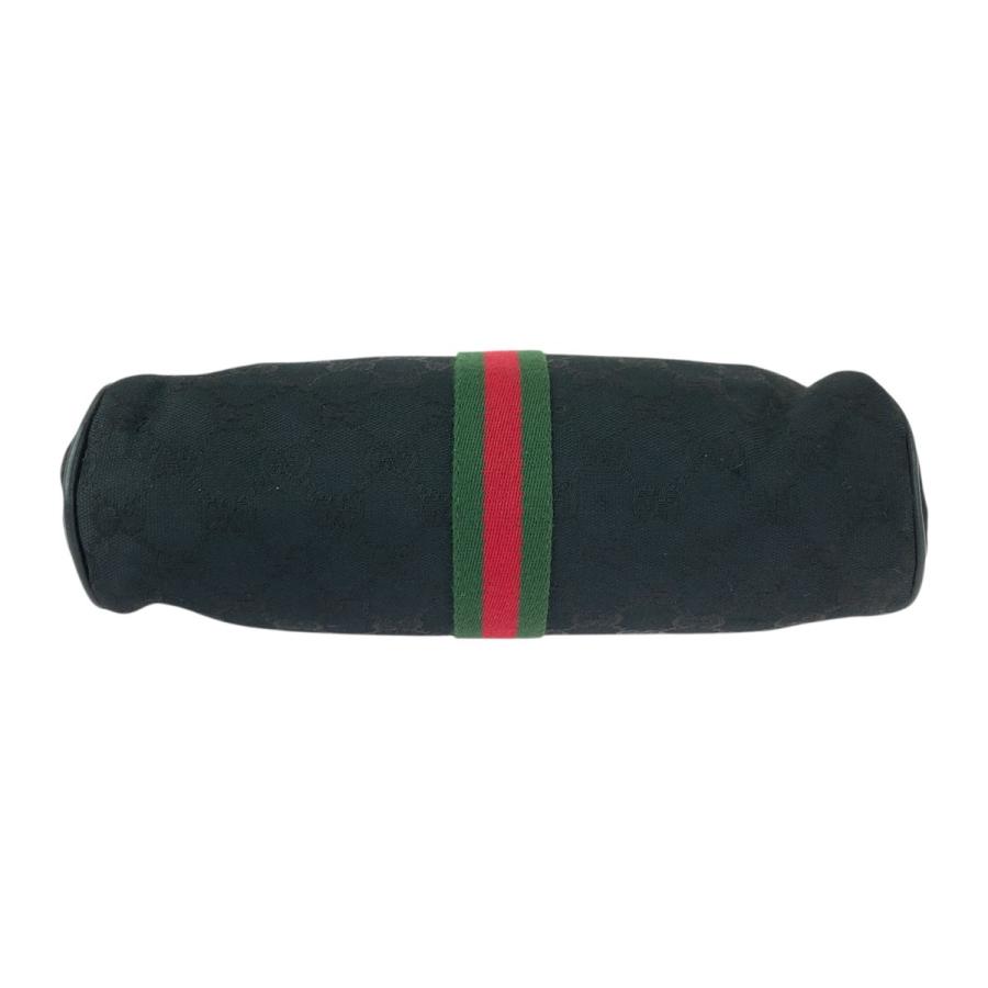 GUCCI グッチ ヴィンテージ オールドグッチ シェリーライン ブラック 黒 ゴールド金具 GGキャンバス/レザー ショルダーバッグ 505602 | GUCCI | 02