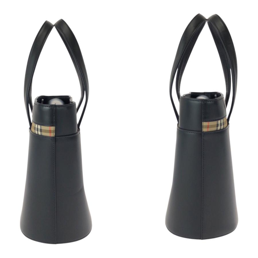 ‼️バーバリー Burberry‼️ レザー　トートバッグ ブラック　ノバチェック BURBERRYS レザー トートバッグ ブラック バーバリーズ B69 ノバ