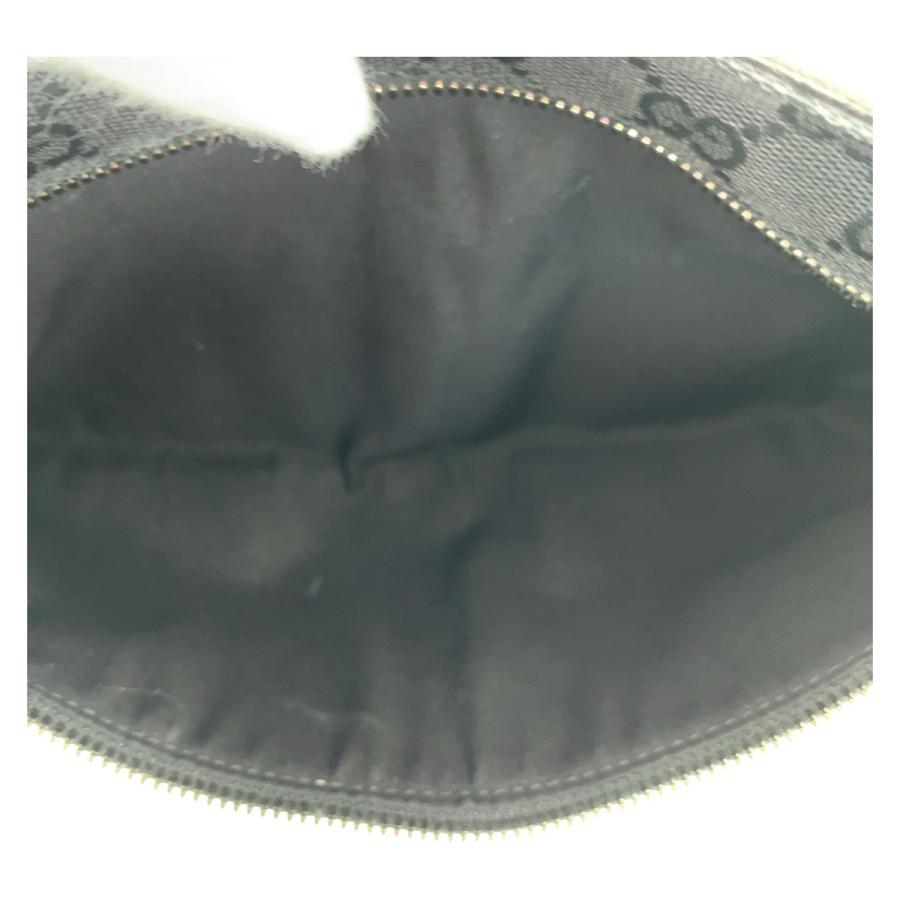 美品 GUCCI グッチ ブラック 黒 シルバー金具 GGキャンバス/レザー 28566 ボディバッグ ウエストポーチ レディース 505677 | GUCCI | 08