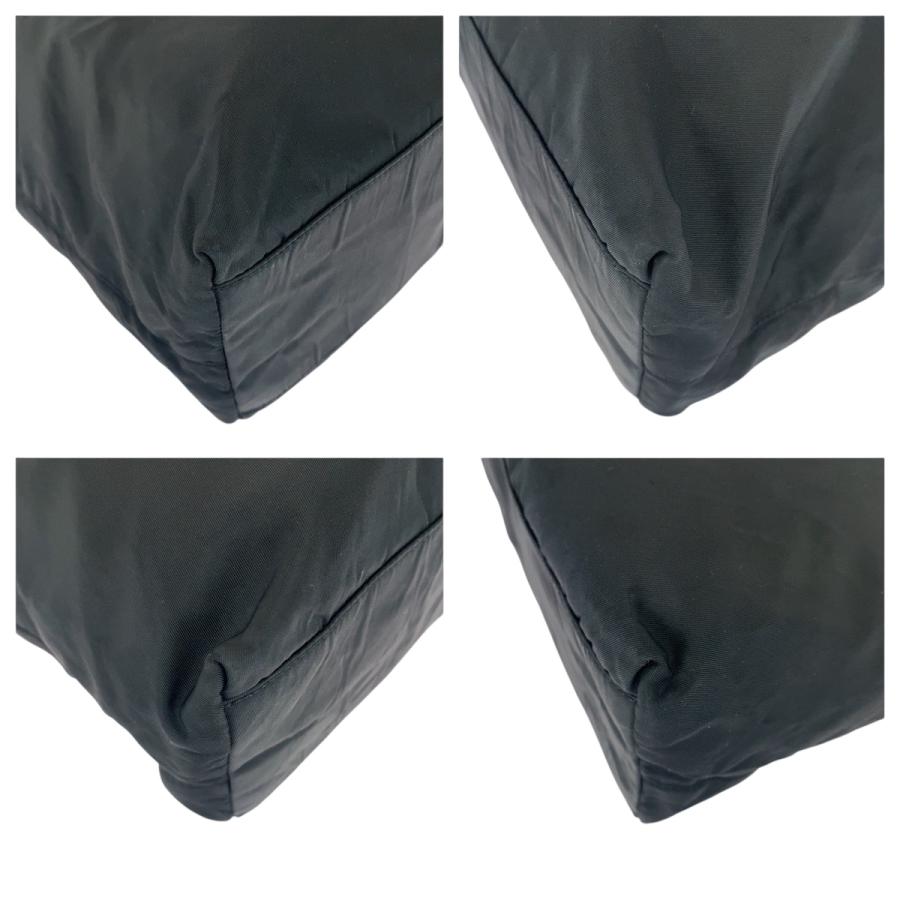 PRADA（プラダ） 美品 テスート 三角ロゴプレート ブラック 黒