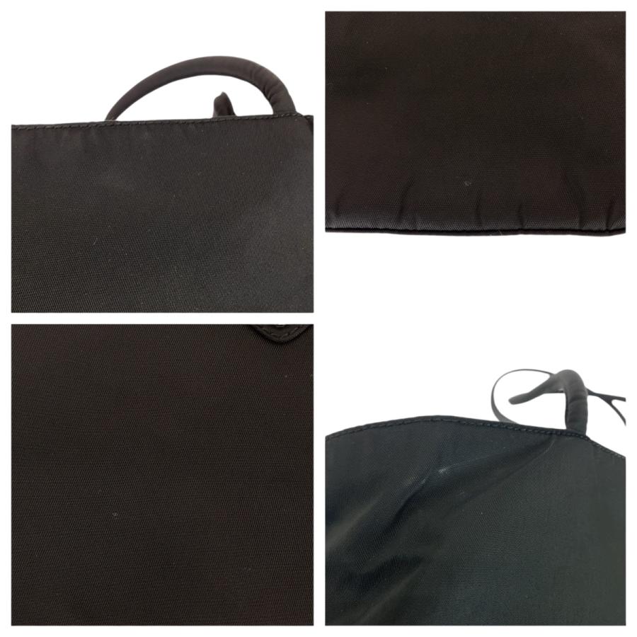 PRADA（プラダ） 美品 テスート 三角ロゴプレート ブラック 黒