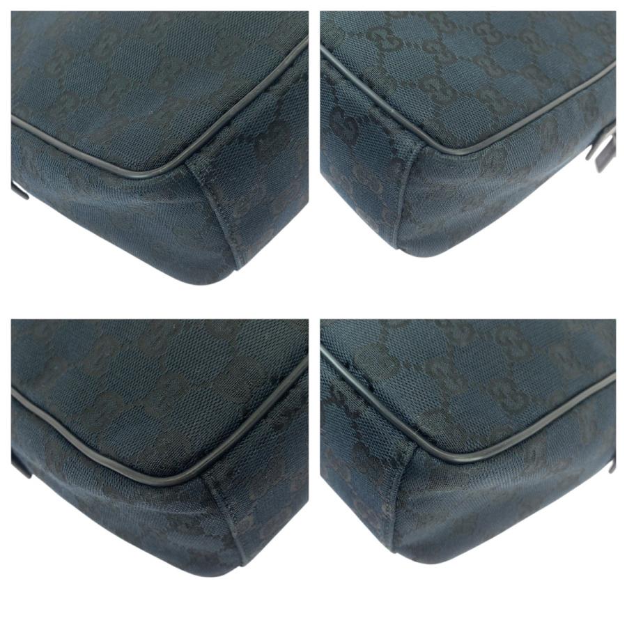 美品 GUCCI グッチ ブラック 黒 シルバー金具 GGキャンバス/レザー 018.1612 ショルダーバッグ メッセンジャーバッグ レディース 505685 | GUCCI | 02