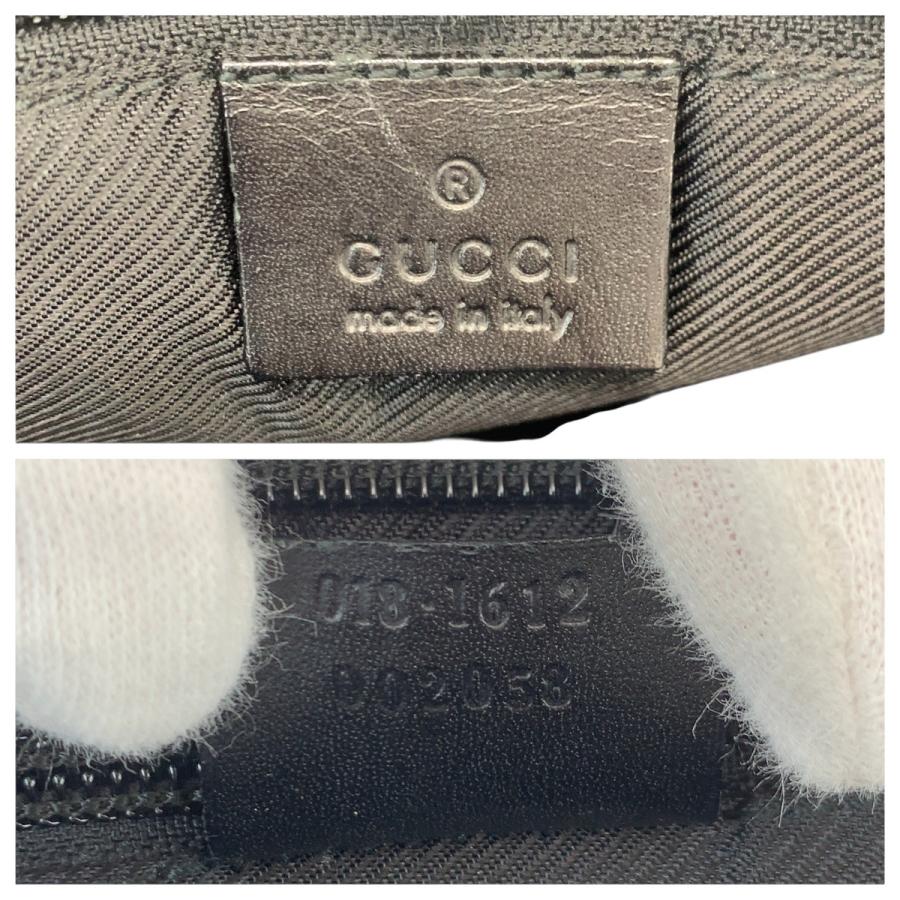 美品 GUCCI グッチ ブラック 黒 シルバー金具 GGキャンバス/レザー 018.1612 ショルダーバッグ メッセンジャーバッグ レディース 505685 | GUCCI | 03