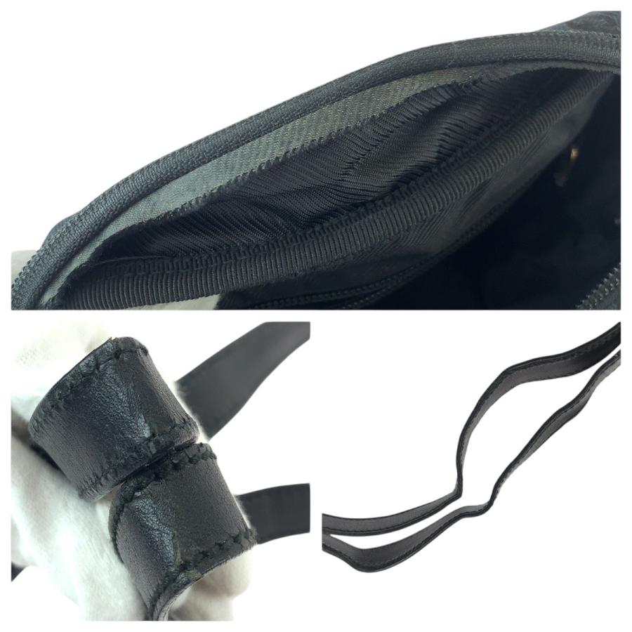 美品 GUCCI グッチ ブラック 黒 シルバー金具 GGキャンバス/レザー 018.1612 ショルダーバッグ メッセンジャーバッグ レディース 505685 | GUCCI | 05