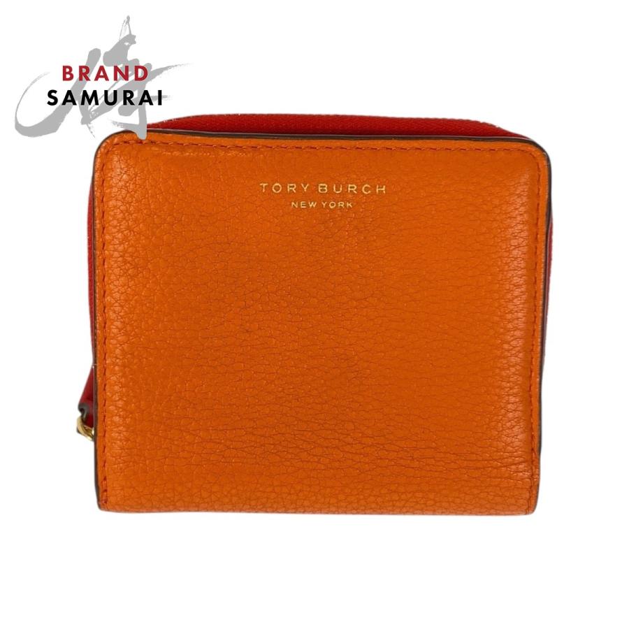 TORY BURCH（トリーバーチ） 美品 ペリー オレンジ ビビットピンク