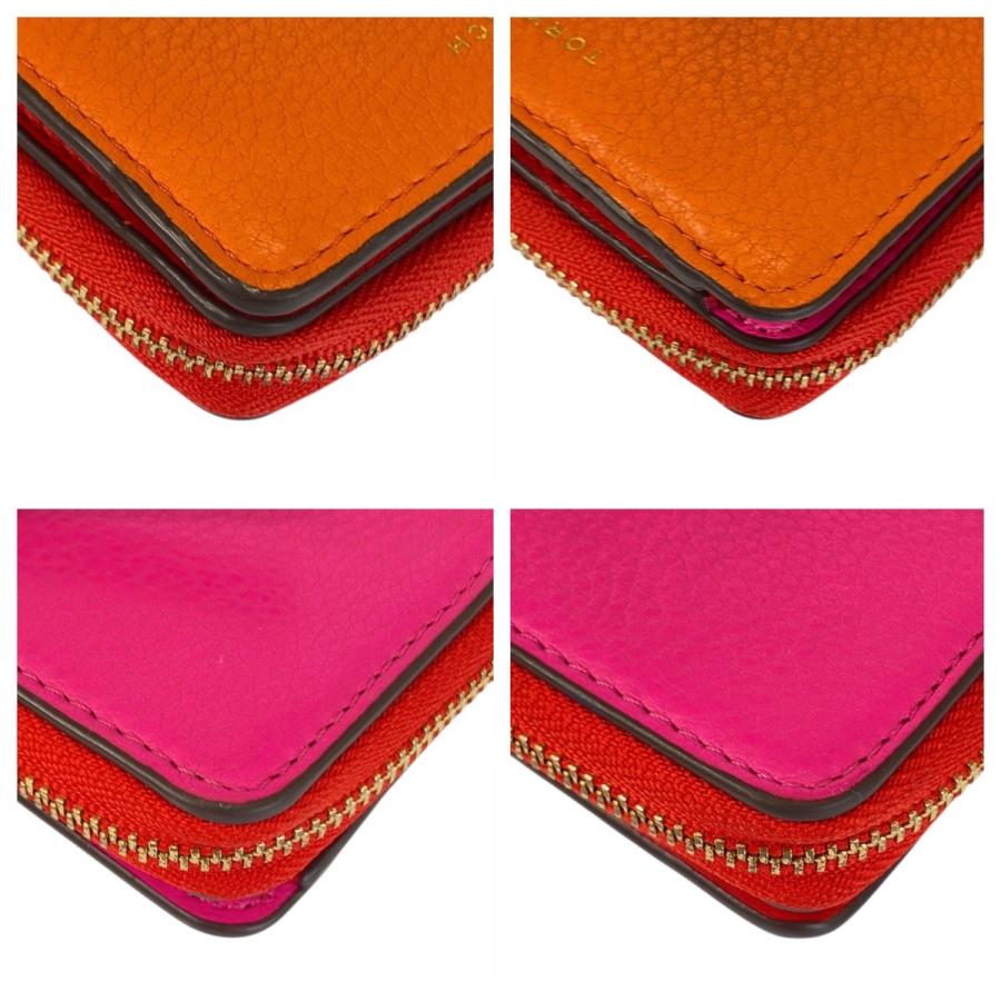 TORY BURCH（トリーバーチ） 美品 ペリー オレンジ ビビットピンク