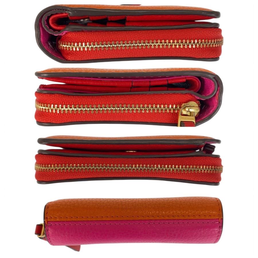 TORY BURCH（トリーバーチ） 美品 ペリー オレンジ ビビットピンク