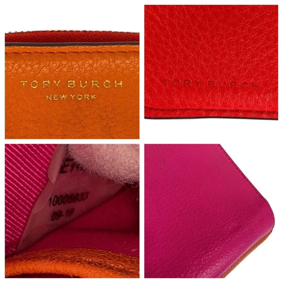 TORY BURCH（トリーバーチ） 美品 ペリー オレンジ ビビットピンク