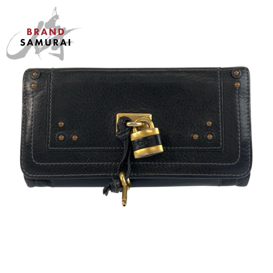 Chloe 美品 クロエ パディントン ブラック 黒 ゴールド金具