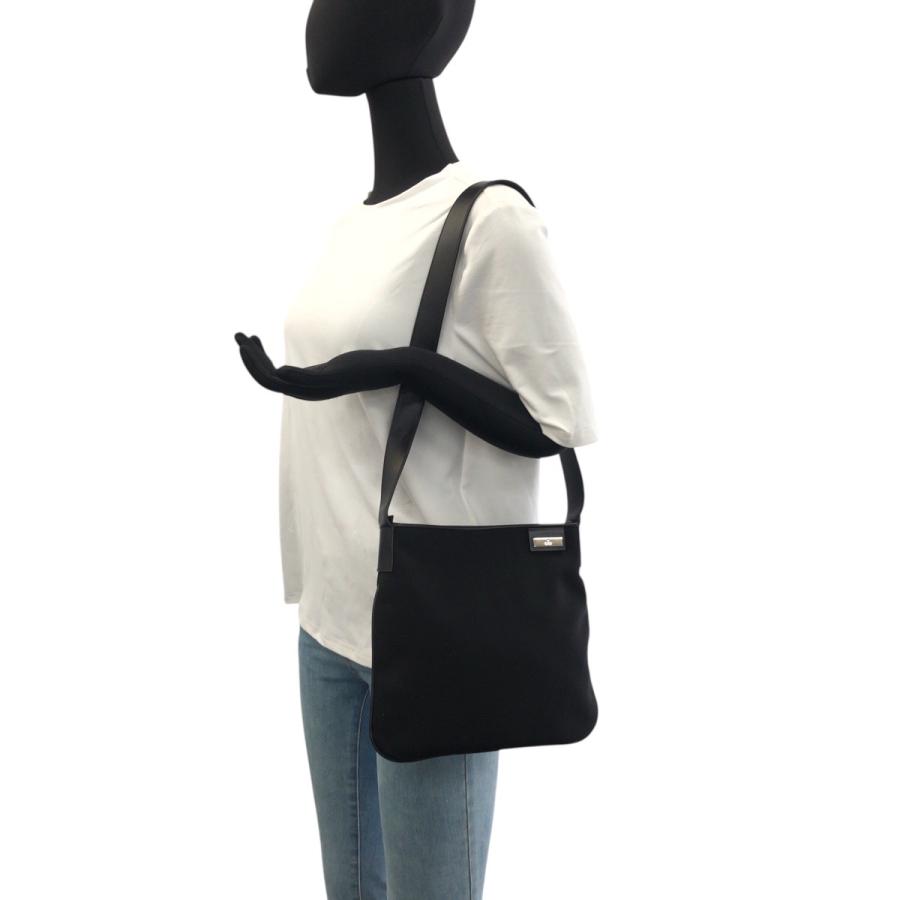 美品 GUCCI グッチ ブラック 黒 シルバー金具 キャンバス/レザー 019 0422 ショルダーバッグ ポシェット レディース 505709 | GUCCI | 03