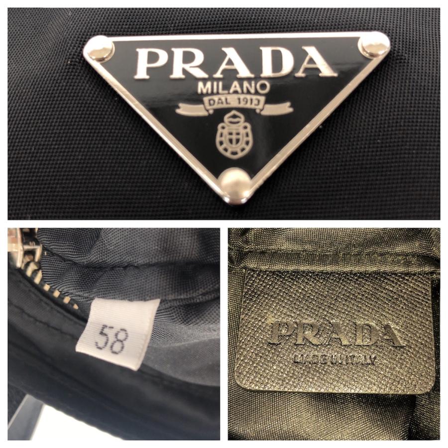 u43【美品】保存袋付　プラダ　三角ロゴ　サフィアーノ　プロムナード　ハンド. PRADA（プラダ） 美品 テスート サフィアーノ 三角ロゴプレート