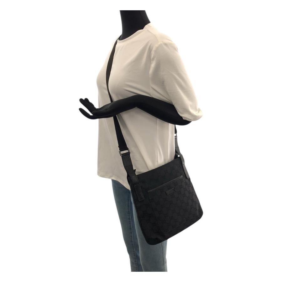 GUCCI（グッチ） ブラック 黒 シルバー金具 GGキャンバス/レザー