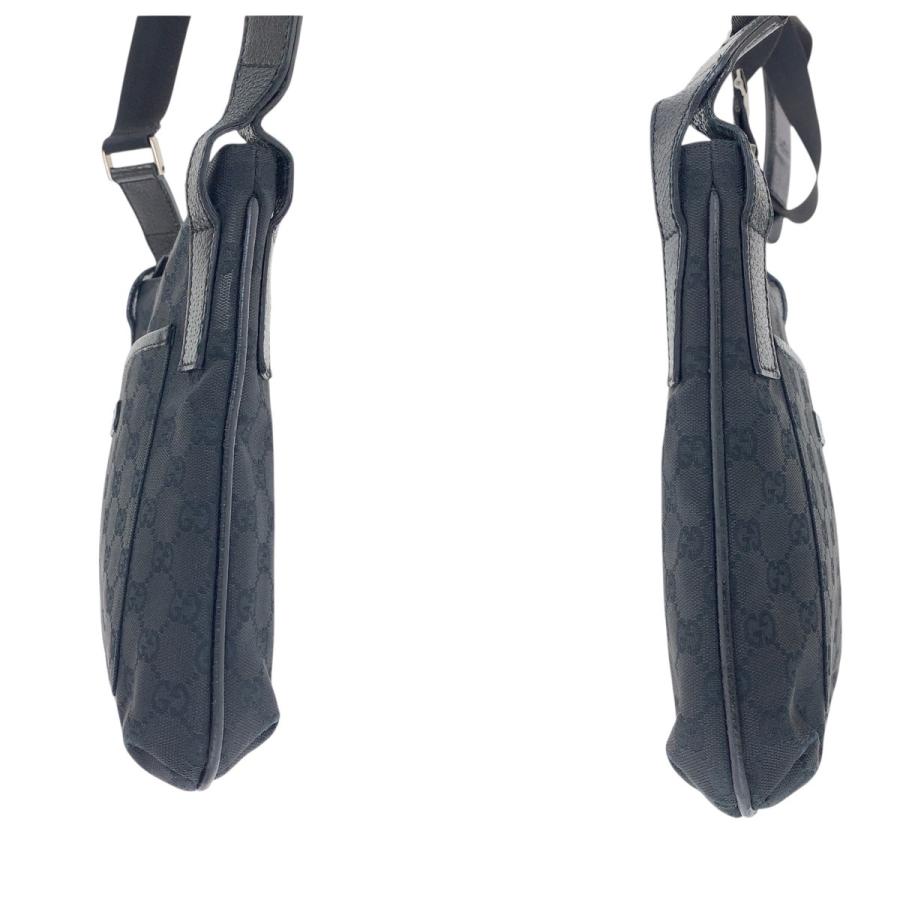 GUCCI グッチ ブラック 黒 シルバー金具 GGキャンバス/レザー 122793 ショルダーバッグ ポシェット レディース 505737_7