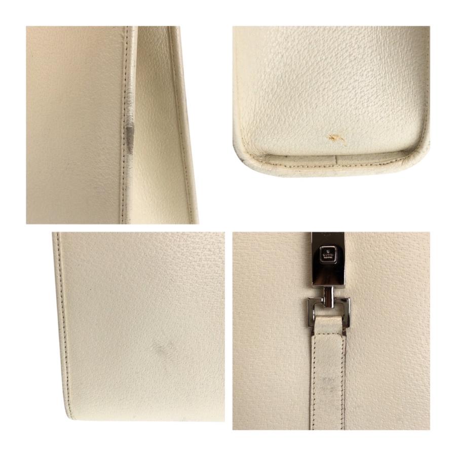 GUCCI グッチ ジャッキー ホワイト アイボリー シルバー金具 レザー 002 1064 トートバッグ ハンドバッグ レディース 505752_4