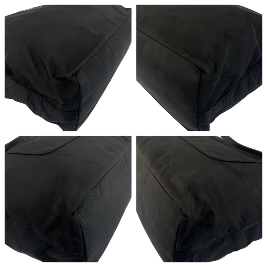 PRADA プラダ テスート 三角ロゴプレート ブラック 黒 シルバー金具  ナイロン トートバッグ ショルダーバッグ  レディース 505755 | PRADA | 06