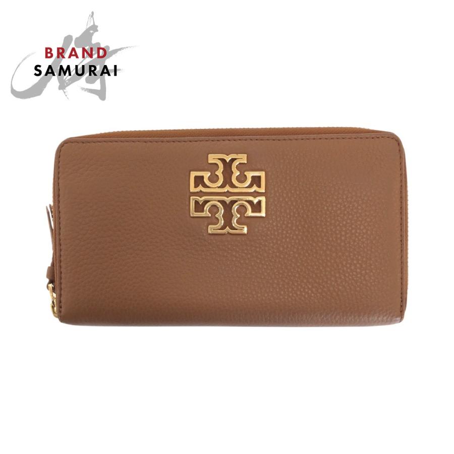 TORY BURCH（トリーバーチ） 美品 ブリテン ブラウン ゴールド金具 