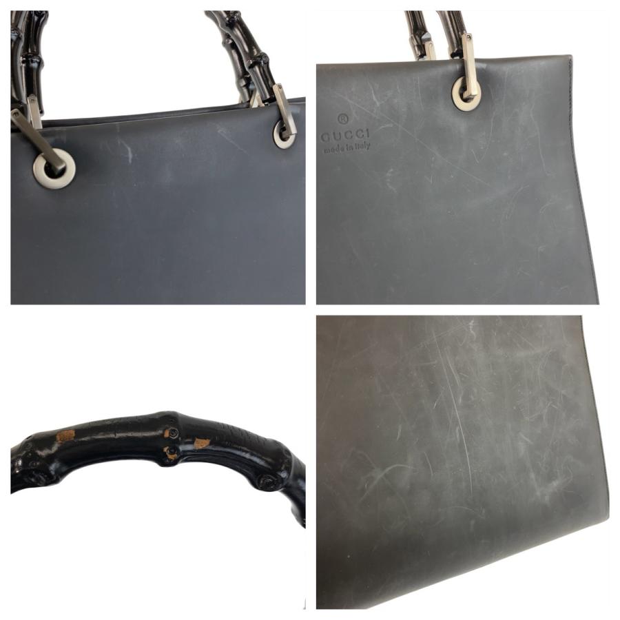 GUCCI（グッチ） バンブー ブラック 黒 レザー 002 1010 ハンドバッグ