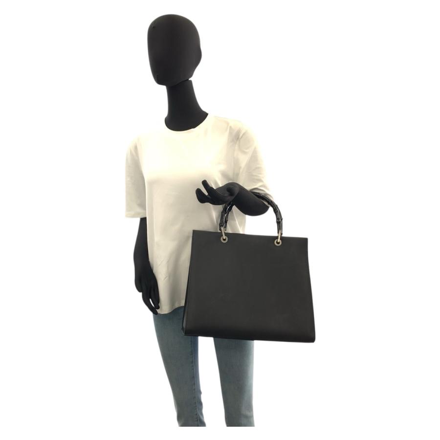 GUCCI（グッチ） バンブー ブラック 黒 レザー 002 1010 ハンドバッグ