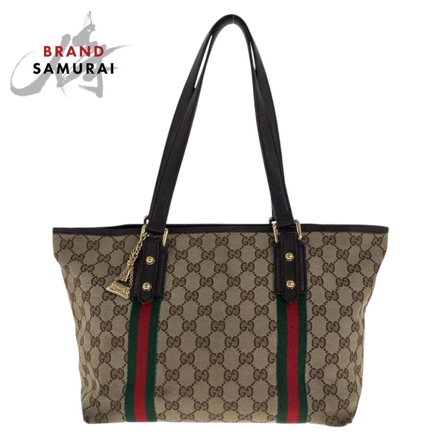 GUCCI（グッチ） シェリーライン ベージュ ブラウン ゴールド金具 GG