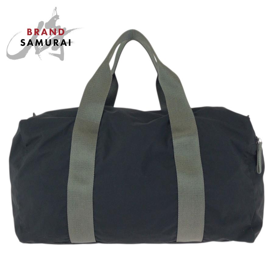 美品 PRADA SPORTS プラダスポーツ ブラック グレー シルバー金具 