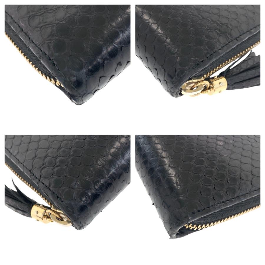 GUCCI（グッチ） 美品 ソーホー ブラック 黒 ゴールド金具 パイソン