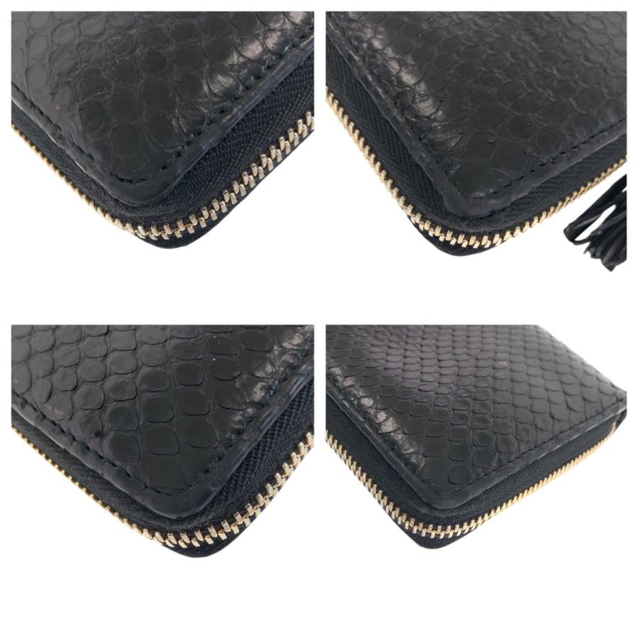 GUCCI（グッチ） 美品 ソーホー ブラック 黒 ゴールド金具 パイソン