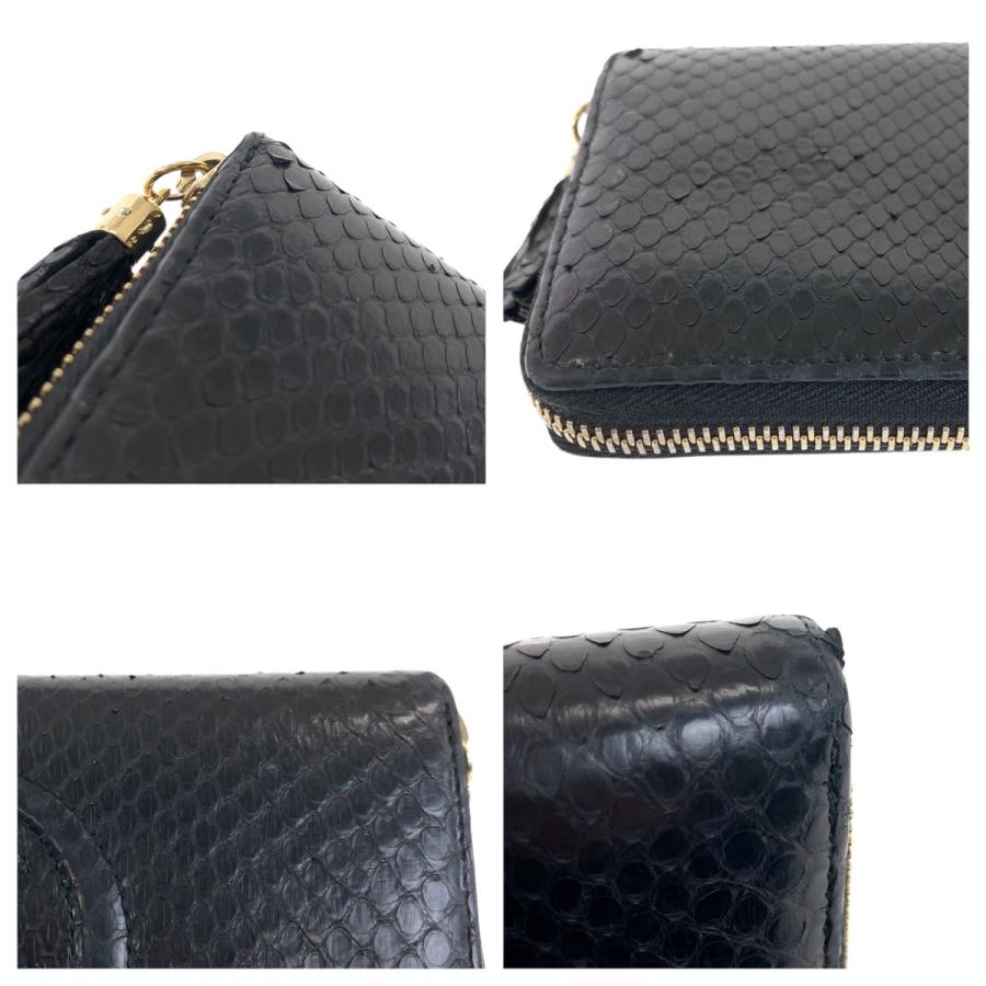 GUCCI（グッチ） 美品 ソーホー ブラック 黒 ゴールド金具 パイソン