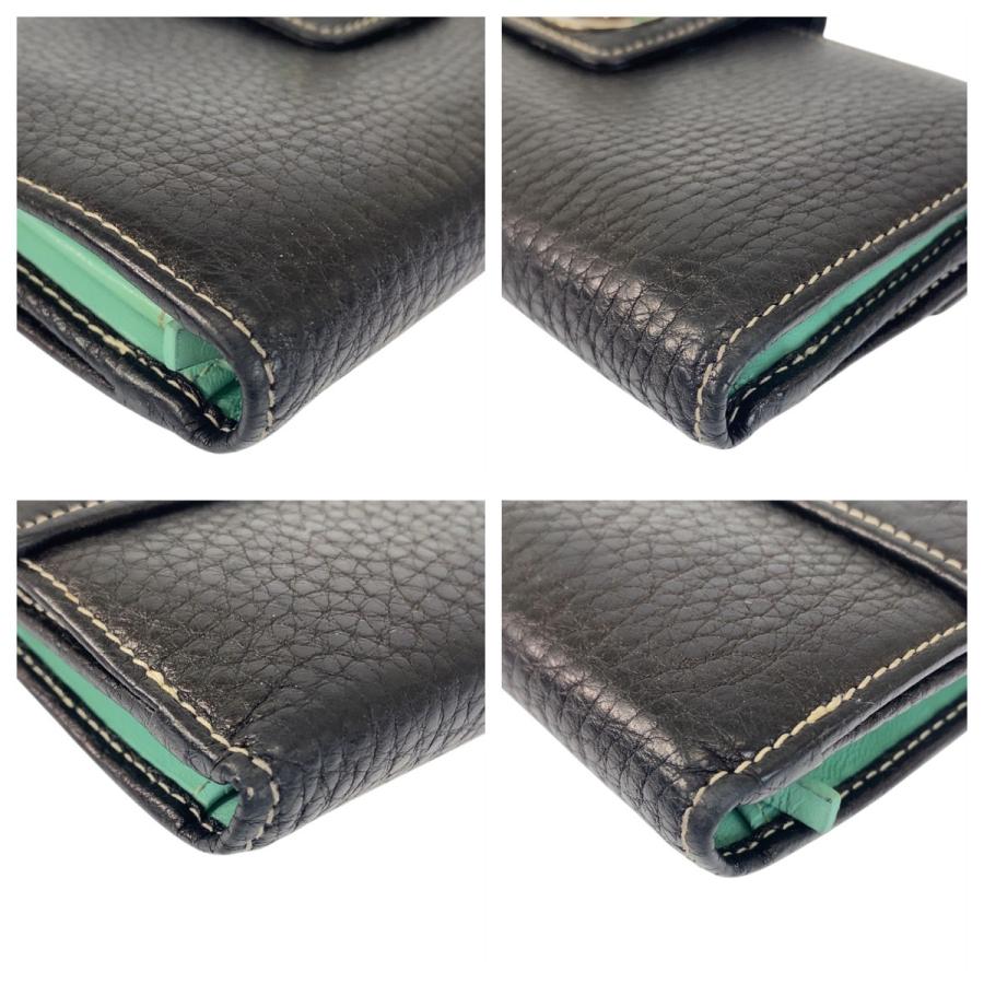 TIFFANY&Co.（ティファニー） ブラック 黒 ティファニーブルー レザー