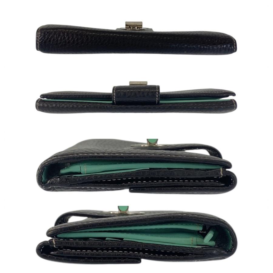 TIFFANY&Co.（ティファニー） ブラック 黒 ティファニーブルー レザー