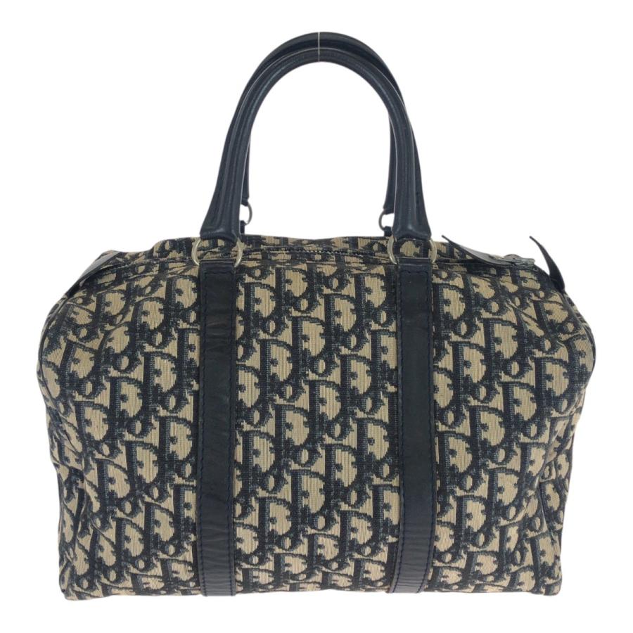美品 Dior ディオール ヴィンテージ トロッター ネイビー ベージュ