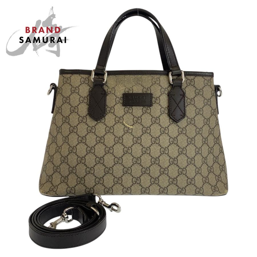 GUCCI（グッチ） グレー ベージュ ブラウン GGスプリームキャンバス  