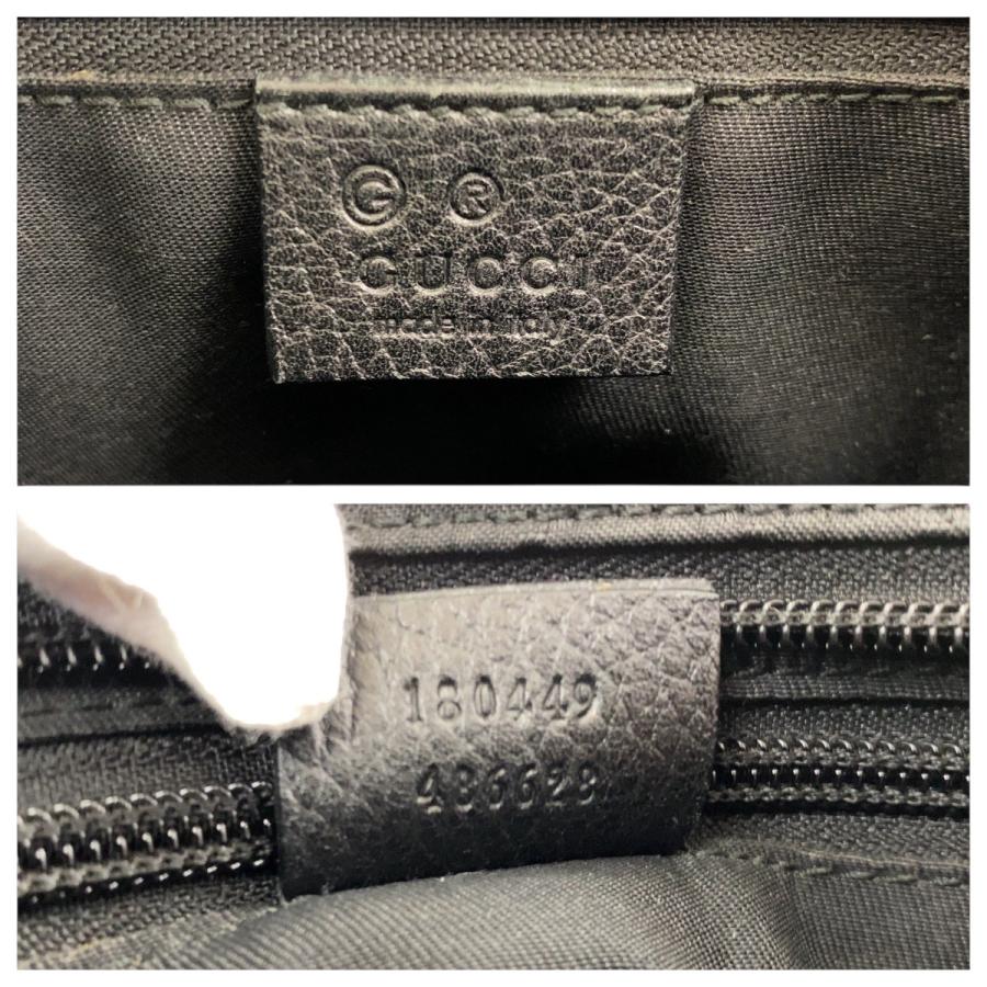GUCCI（グッチ） ブラック 黒 シルバー金具 ナイロン/レザー 180449