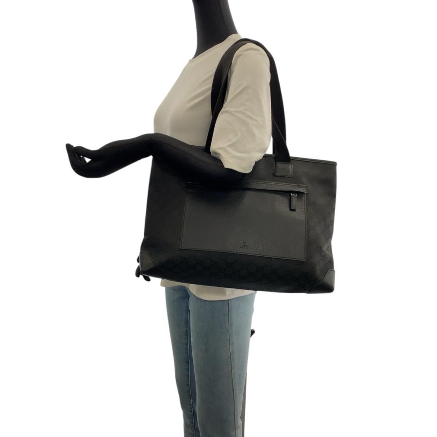 GUCCI（グッチ） ブラック 黒 シルバー金具 ナイロン/レザー 180449