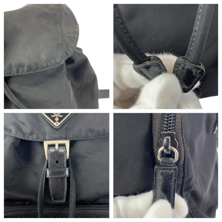 PRADA（プラダ） 美品 テスート 三角ロゴプレート ブラック 黒