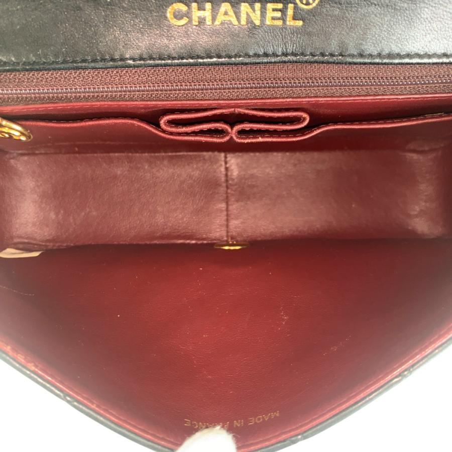 CHANEL シャネル ヴィンテージ マトラッセ ココマーク ターンロック ブラック ゴールド金具 ラムスキン チェーンショルダーバッグ 505948 | CHANEL | 04