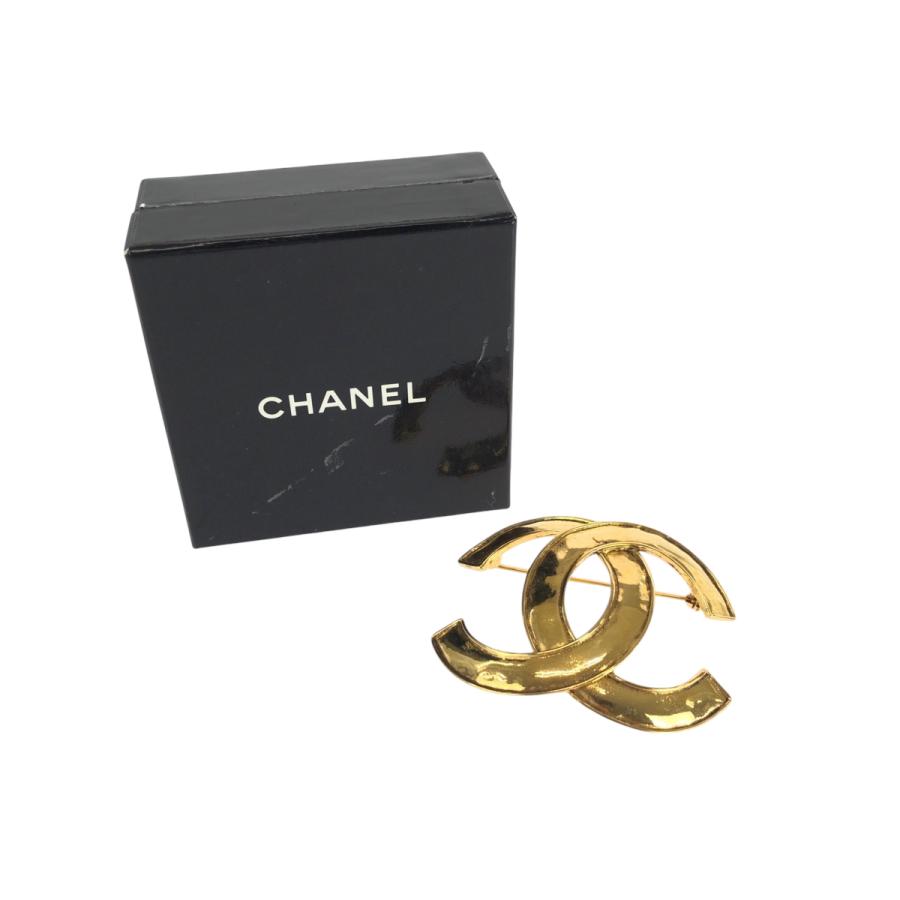 CHANEL（シャネル） 美品 ヴィンテージ ビッグココマーク ゴールド