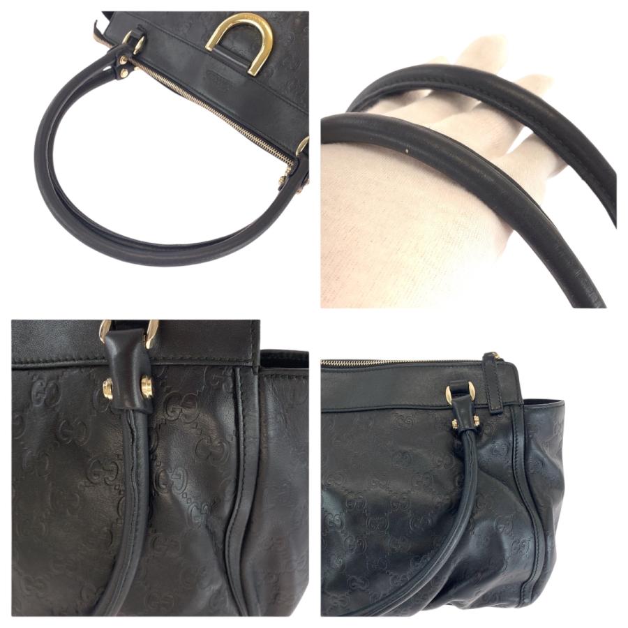 GUCCI（グッチ） 美品 アビー ブラック シルバー金具 レザー 189831 