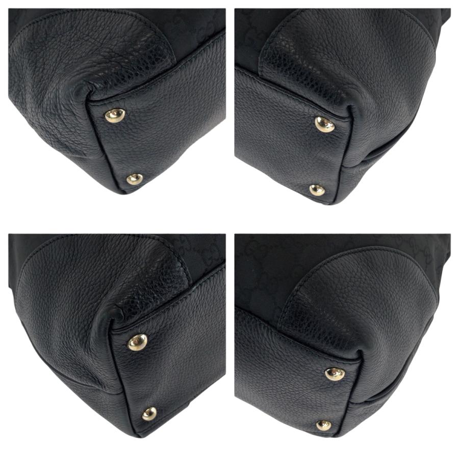 GUCCI（グッチ） 美品 ブラック 黒 ゴールド金具 ナイロン 263345