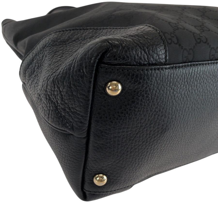 GUCCI（グッチ） 美品 ブラック 黒 ゴールド金具 ナイロン 263345