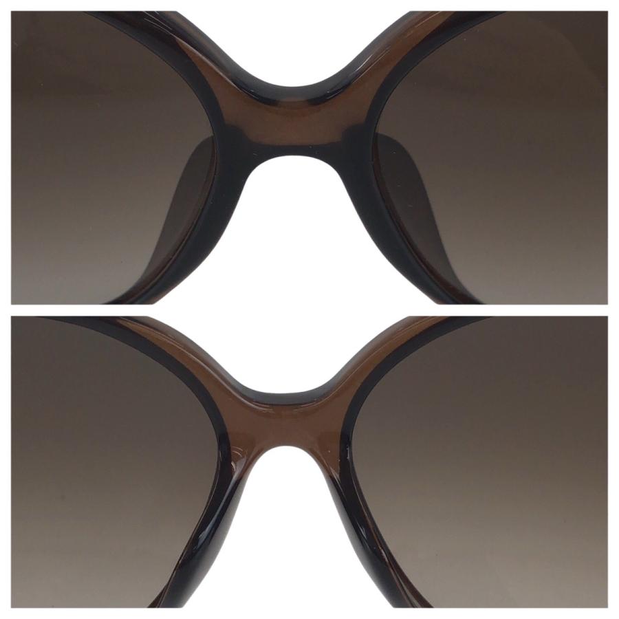 美品 Dior ディオール ブラウン ゴールド金具 プラスチック 393HA 60