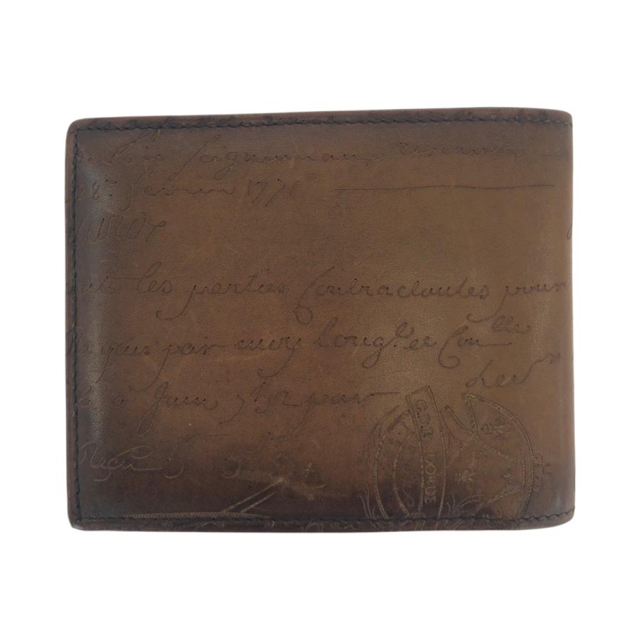 美品 Berluti ベルルッティ カリグラフィ スクリット ブラウン レザー