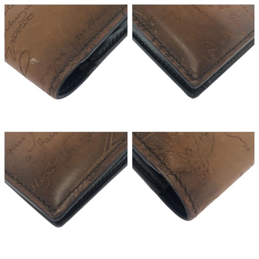 美品 Berluti ベルルッティ カリグラフィ スクリット ブラウン レザー