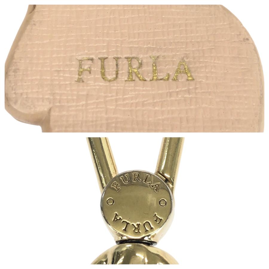 FURLA（フルラ） クマ マルチカラー ゴールド金具 レザー キーホルダー