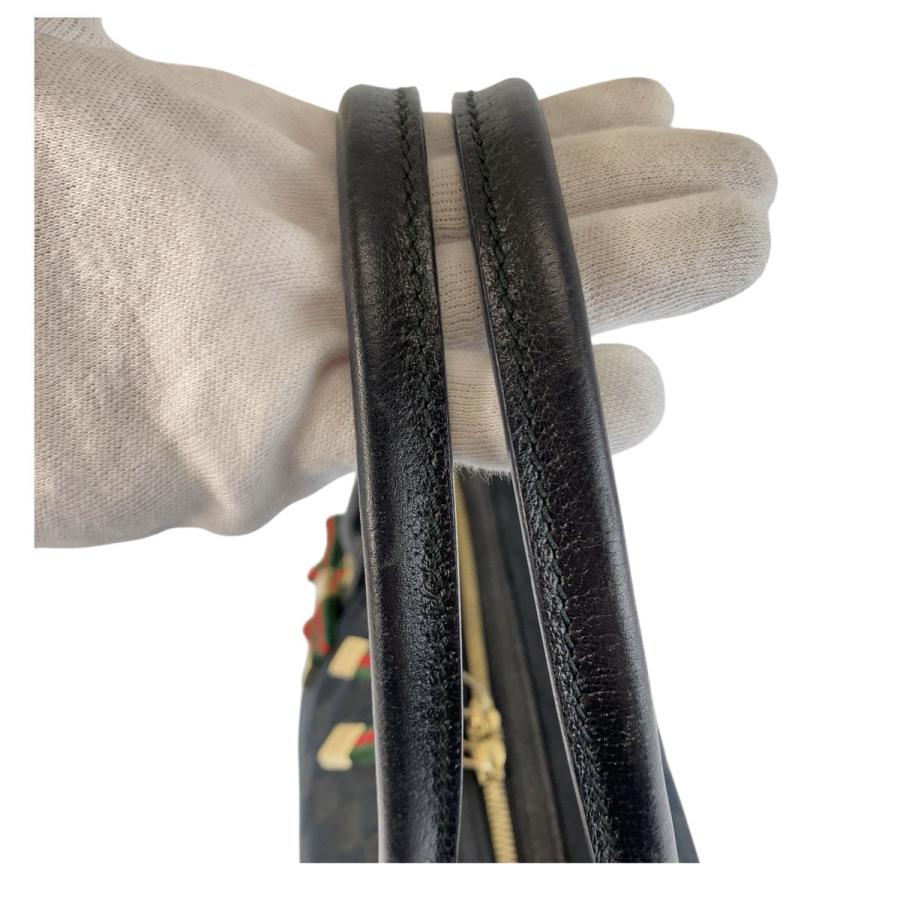 GUCCI グッチ シェリーライン プリンシー ブラック 黒 GGキャンバス 161720 ショルダーバッグ ミニボストンバッグ レディース 506149 | GUCCI | 07