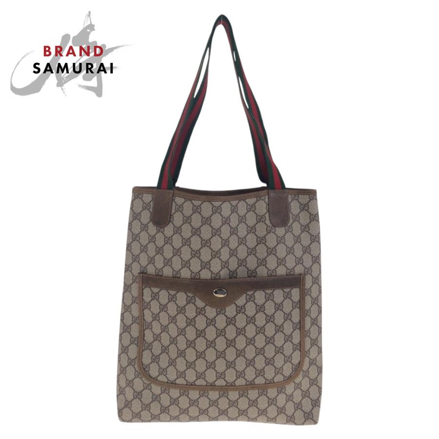 GUCCI（グッチ） ヴィンテージ シェリーライン ベージュ ブラウン