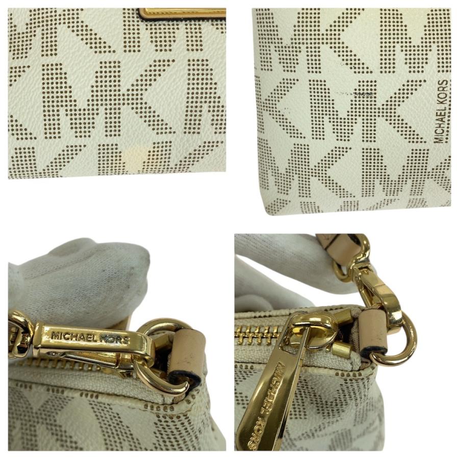 MICHAEL KORS（マイケルコース） 美品 オフホワイト ゴールド金具 PVC 