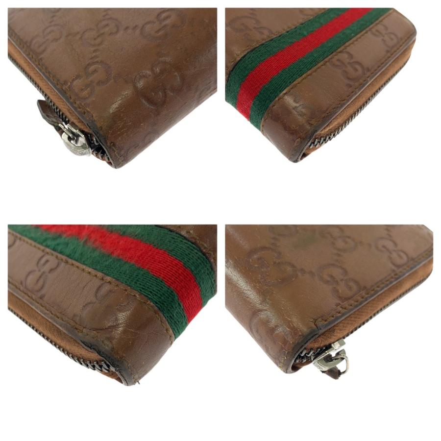 GUCCI（グッチ） 美品 シェリーライン ブラウン シルバー金具 レザー