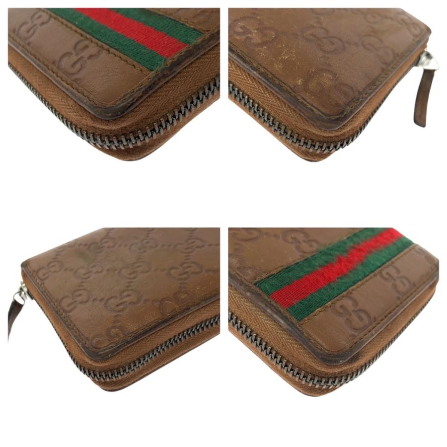 GUCCI（グッチ） 美品 シェリーライン ブラウン シルバー金具 レザー